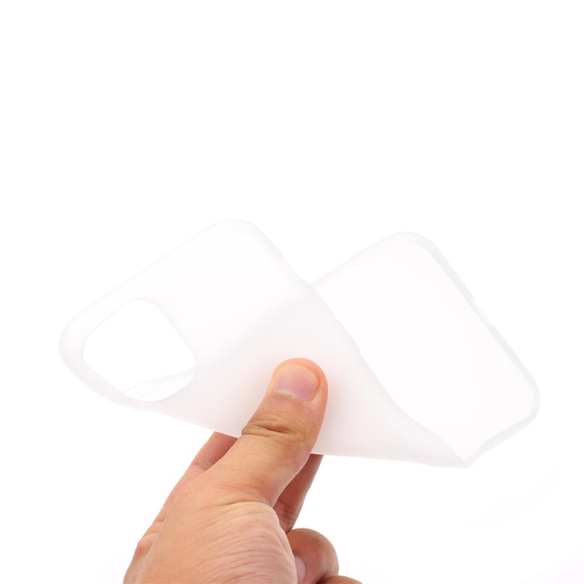 Hülle für Apple iPhone 11 Pro [5,8 Zoll] Handyhülle Silikon Cover Bumper Weiß