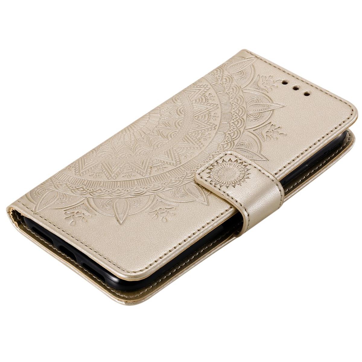 Hülle für Apple iPhone 11 Pro [5,8 Zoll] Handyhülle Wallet Case Flip Cover Mandala Gold