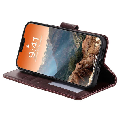 Hülle für Apple iPhone 12 Pro Max Handyhülle Flip Case Cover Etui Mandala Braun