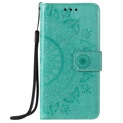 Hülle für Apple iPhone 12 Pro Max Handyhülle Flip Case Cover Etui Mandala Grün