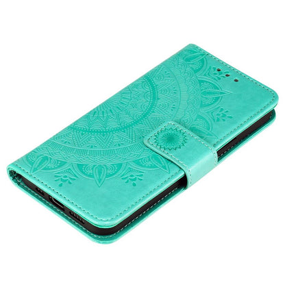 Hülle für Apple iPhone 12 Pro Max Handyhülle Flip Case Cover Etui Mandala Grün