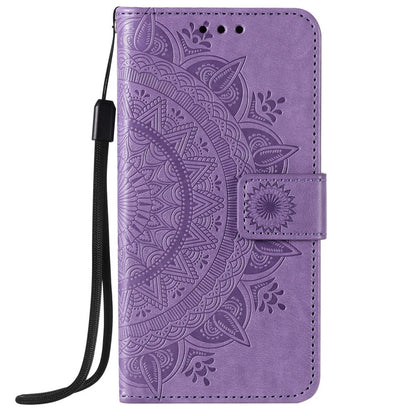 Hülle für Apple iPhone 12 Pro Max Handyhülle Flip Case Cover Etui Mandala Lila