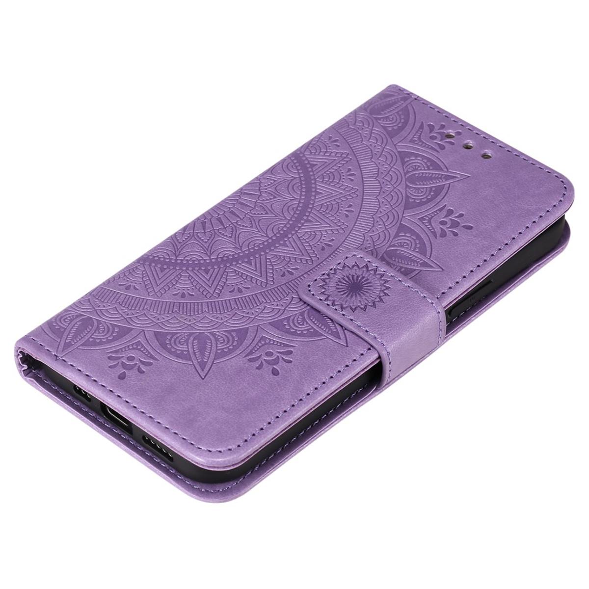 Hülle für Apple iPhone 12 Pro Max Handyhülle Flip Case Cover Etui Mandala Lila