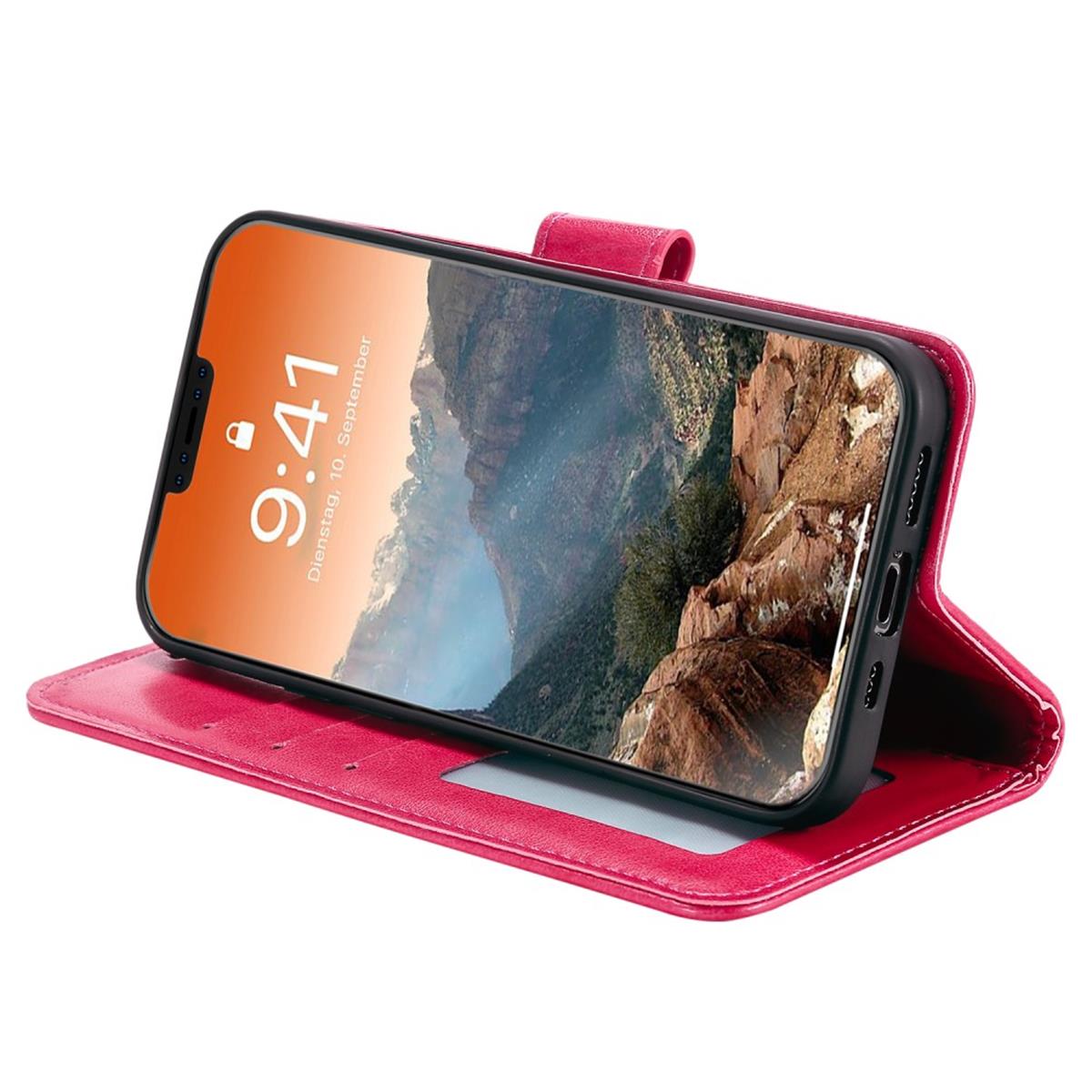 Hülle für Apple iPhone 12 Pro Max Handyhülle Flip Case Cover Handy Mandala Pink