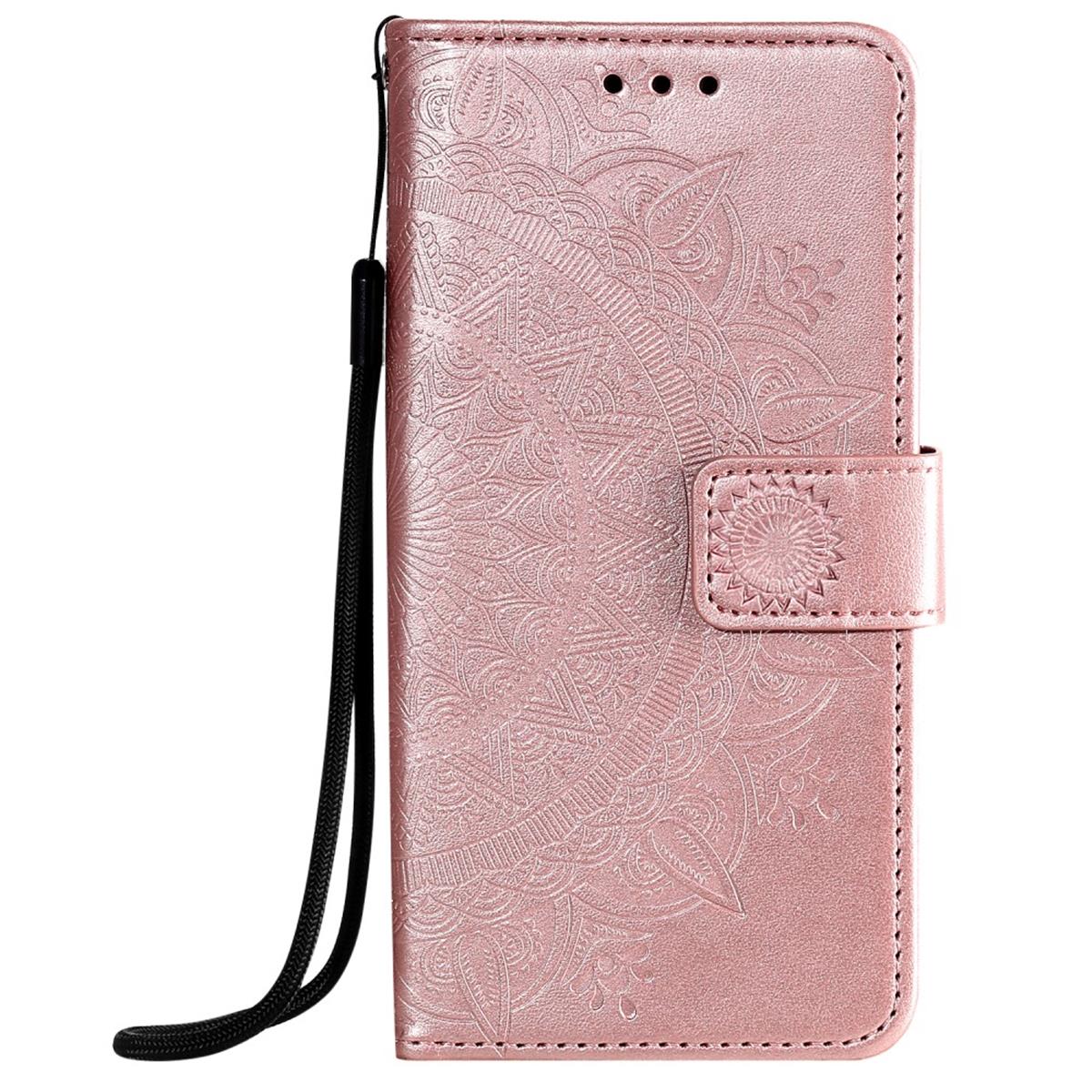 Hülle für Apple iPhone 12 Pro Max Handyhülle Flip Case Cover Mandala Rosegold