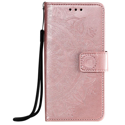 Hülle für Apple iPhone 12 Pro Max Handyhülle Flip Case Cover Mandala Rosegold