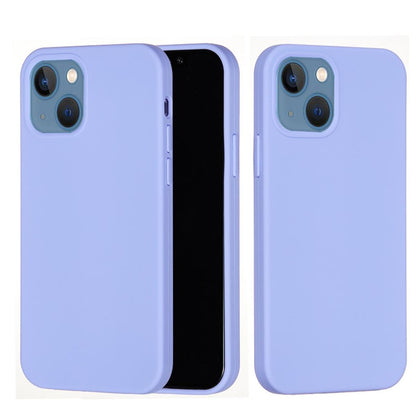 Hülle für Apple iPhone 13 [6,1 Zoll] Handy Silikon Case Cover Etui Matt Flieder
