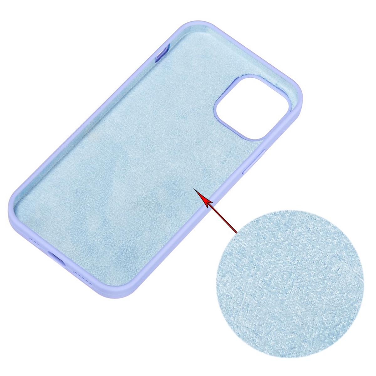 Hülle für Apple iPhone 13 [6,1 Zoll] Handy Silikon Case Cover Etui Matt Flieder
