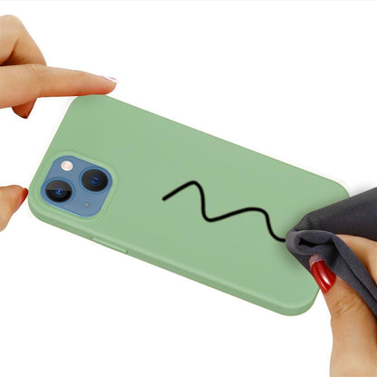 Hülle für Apple iPhone 13 Mini [5,4 Zoll] Handy Silikon Case Cover Matt Grün