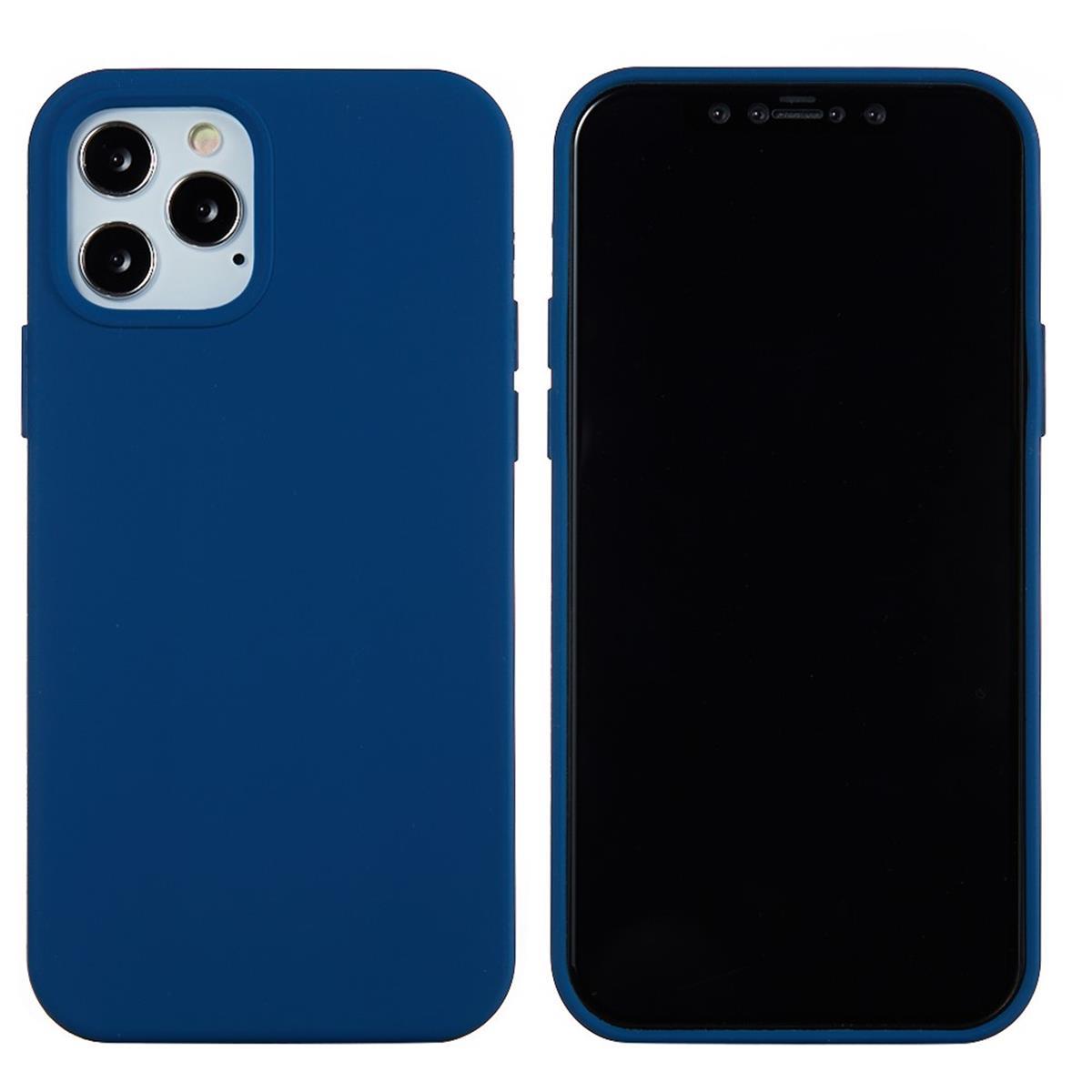 Hülle für Apple iPhone 13 Pro [6,1 Zoll] Handy Silikon Case Cover Etui Matt Blau