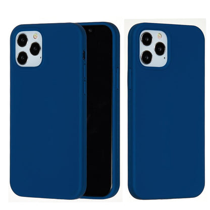 Hülle für Apple iPhone 13 Pro [6,1 Zoll] Handy Silikon Case Cover Etui Matt Blau