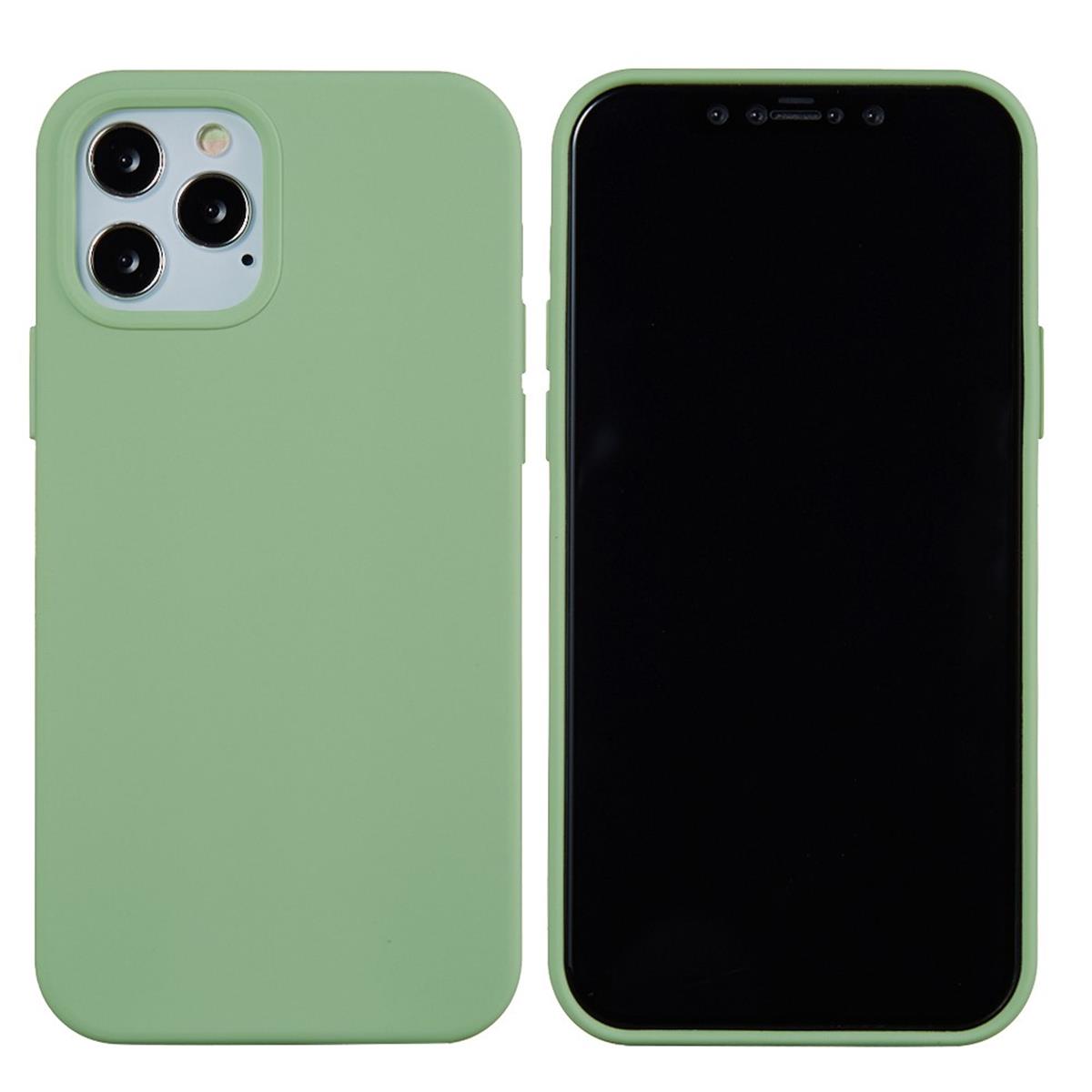 Hülle für Apple iPhone 13 Pro [6,1 Zoll] Handy Silikon Case Cover Etui Matt Grün