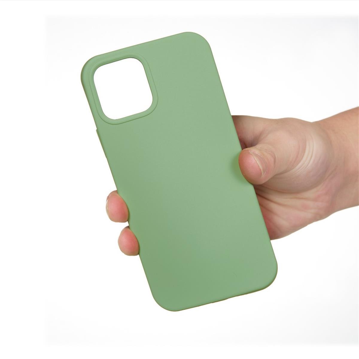 Hülle für Apple iPhone 13 Pro [6,1 Zoll] Handy Silikon Case Cover Etui Matt Grün