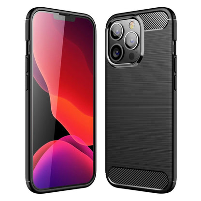 Hülle für Apple iPhone 13 Pro Handyhülle Silikon Case Handy Cover Carbonfarben