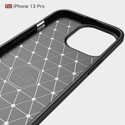 Hülle für Apple iPhone 13 Pro Handyhülle Silikon Case Handy Cover Carbonfarben