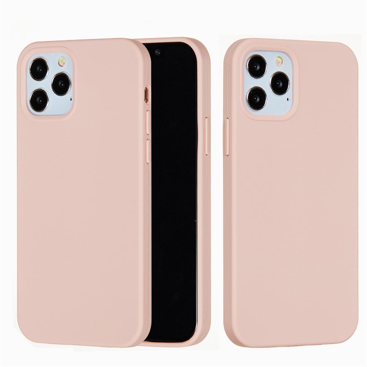 Hülle für Apple iPhone 13 Pro Max [6,7 Zoll] Handy Silikon Case Cover Matt Rosa