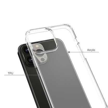 Hülle für Apple iPhone 13 Pro Max Handyhülle Hybrid Silikon Case Cover Klar
