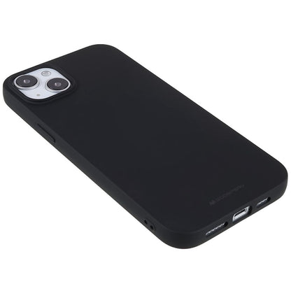 Hülle für Apple iPhone 14 Plus Handyhülle Silikon Case Cover Bumper Matt Schwarz