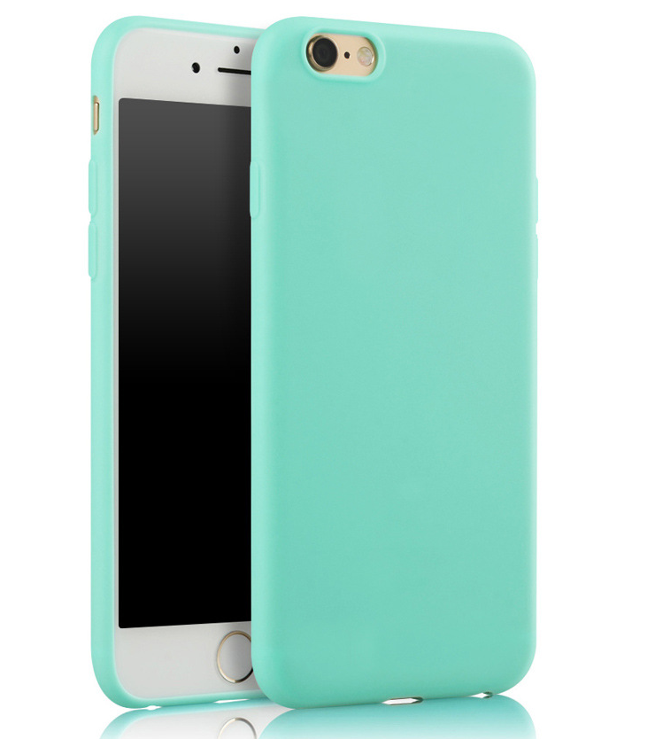 Hülle für Apple iPhone 8 / 7 Handy Case Silikon Cover Tasche Bumper Matt Grün