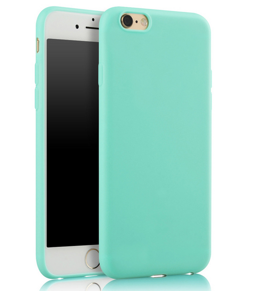 Hülle für Apple iPhone 8 / 7 Handy Case Silikon Cover Tasche Bumper Matt Grün