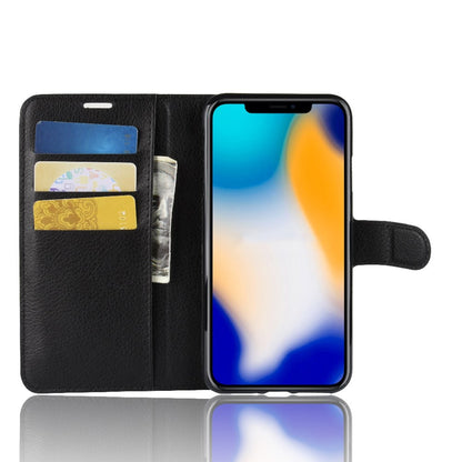 Hülle für Apple iPhone Xs Max Handyhülle Flip Case Tasche Cover Etui Schwarz