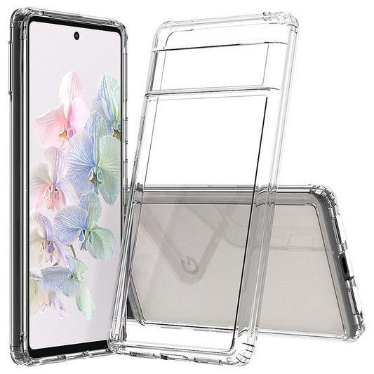 Hülle für Google Pixel 7 Handyhülle Case Hybrid Silikon Bumper Cover klar