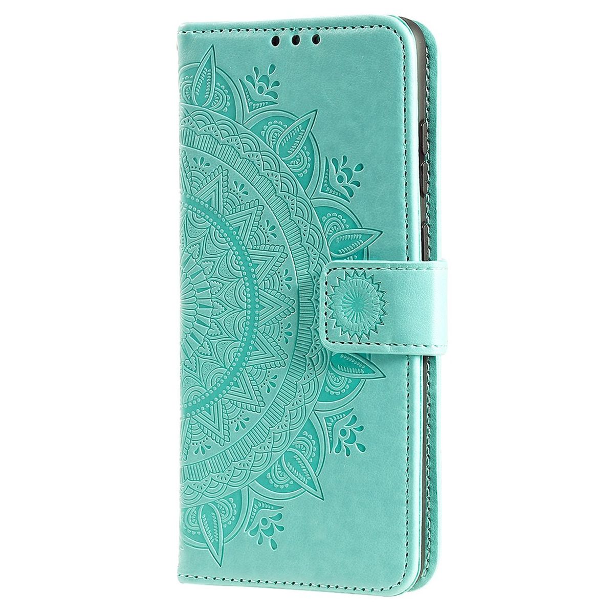 Hülle für Google Pixel 7 Handyhülle Flip Case Cover Schutzhülle Mandala Grün