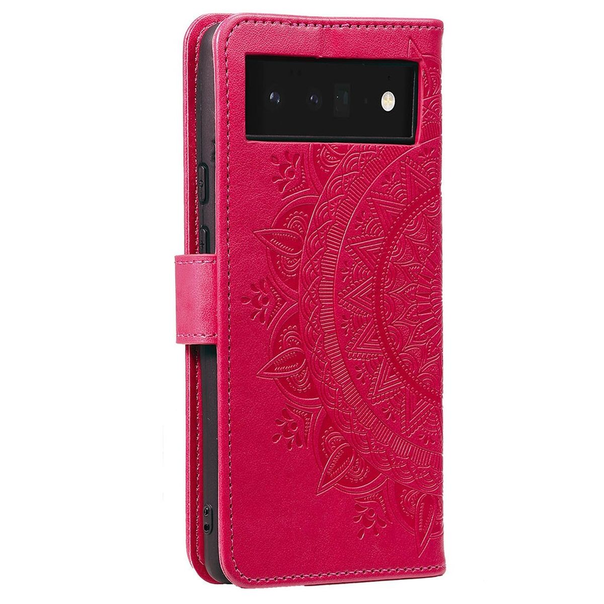 Hülle für Google Pixel 7 Handyhülle Flip Case Cover Schutzhülle Mandala Pink