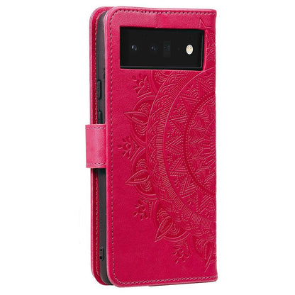 Hülle für Google Pixel 7 Handyhülle Flip Case Cover Schutzhülle Mandala Pink