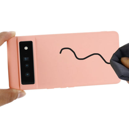 Hülle für Google Pixel 7 Handyhülle Silikon Case Cover Handy Bumper Matt Rosa