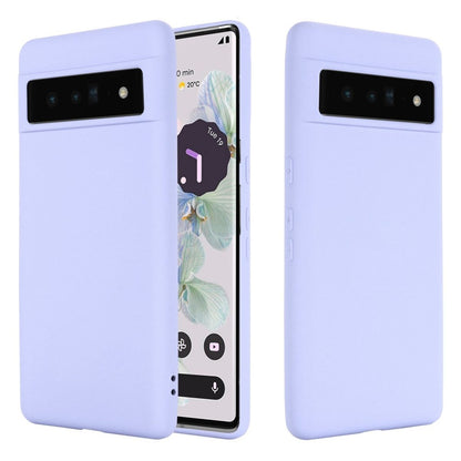 Hülle für Google Pixel 7 Pro Handyhülle Silikon Case Bumper Cover Matt Flieder