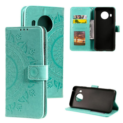 Hülle für Nokia X10/X20 Handyhülle Flip Case Cover Schutzhülle Etui Mandala Grün