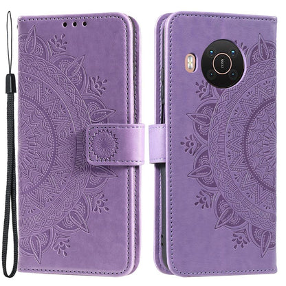 Hülle für Nokia X10/X20 Handyhülle Flip Case Cover Schutzhülle Etui Mandala Lila
