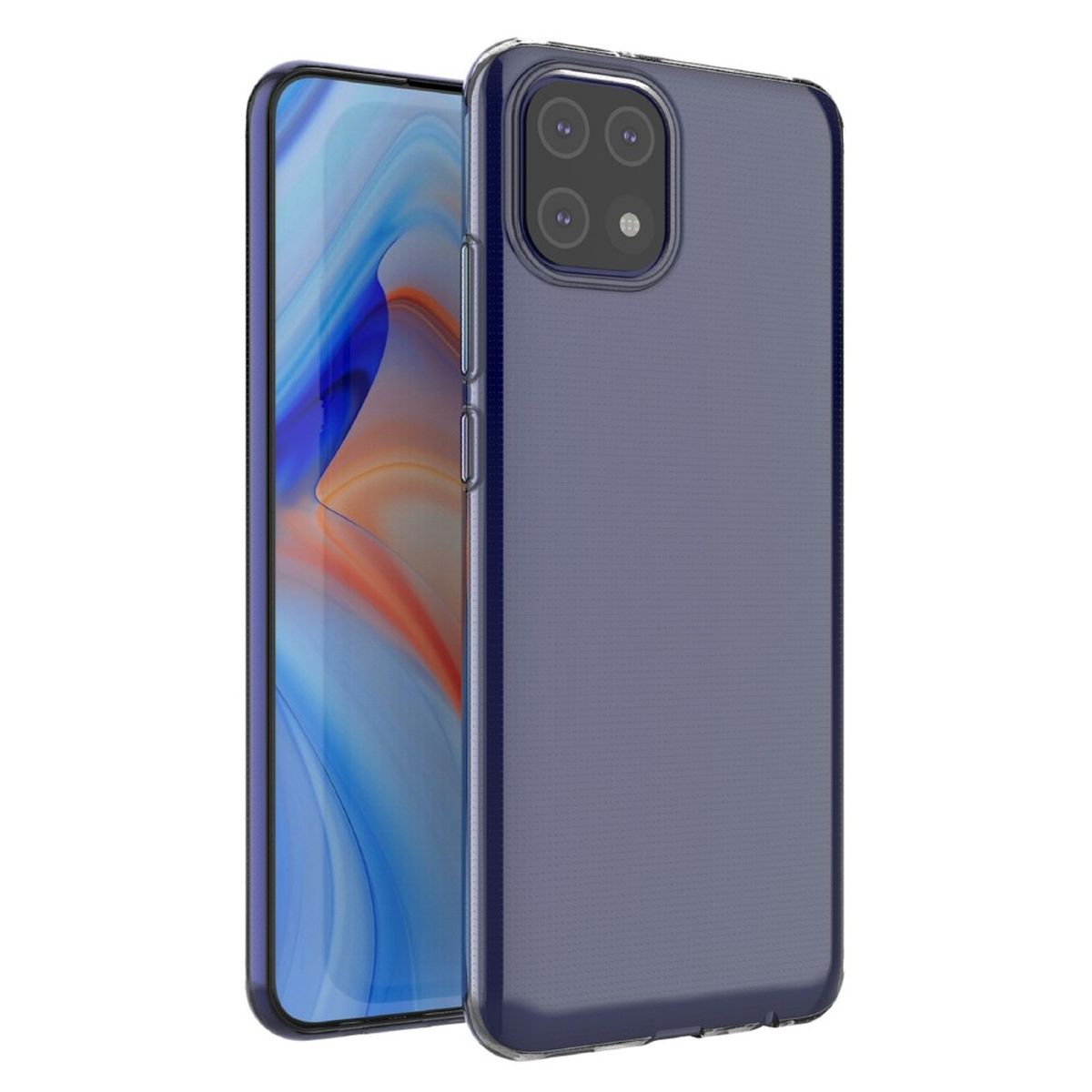 Hülle für Samsung Galaxy A03 Handyhülle Silikon Cover Case Bumper klar