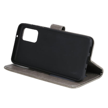 Hülle für Samsung Galaxy A03s Handy Tasche Flip Case Cover Etui Mandala Grau