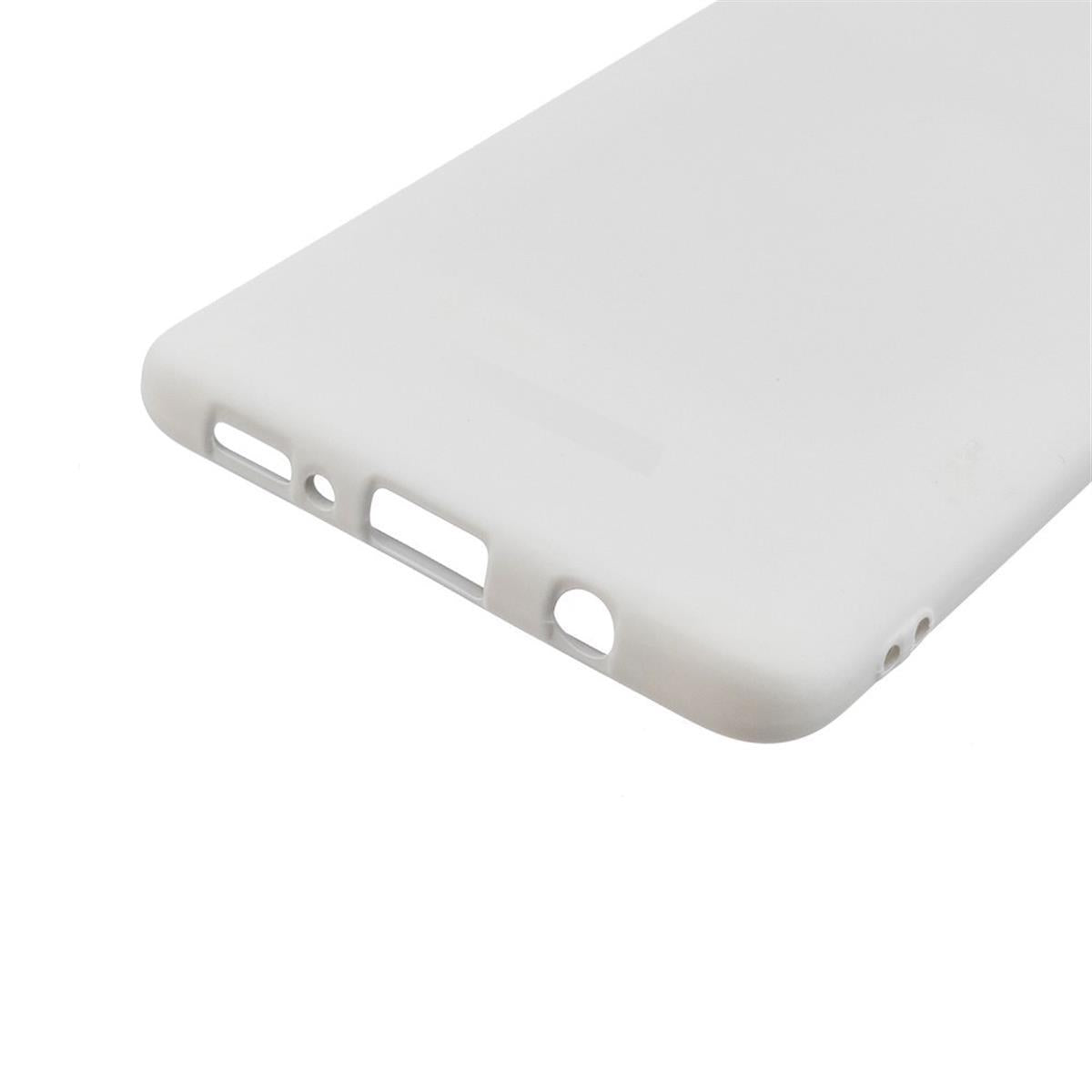 Hülle für Samsung Galaxy A03s Handyhülle Silikon Case Cover Bumper Matt Weiß