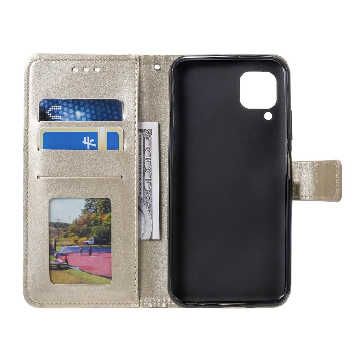 Hülle für Samsung Galaxy A12/M12 Handyhülle Flip Case Cover Tasche Mandala Gold