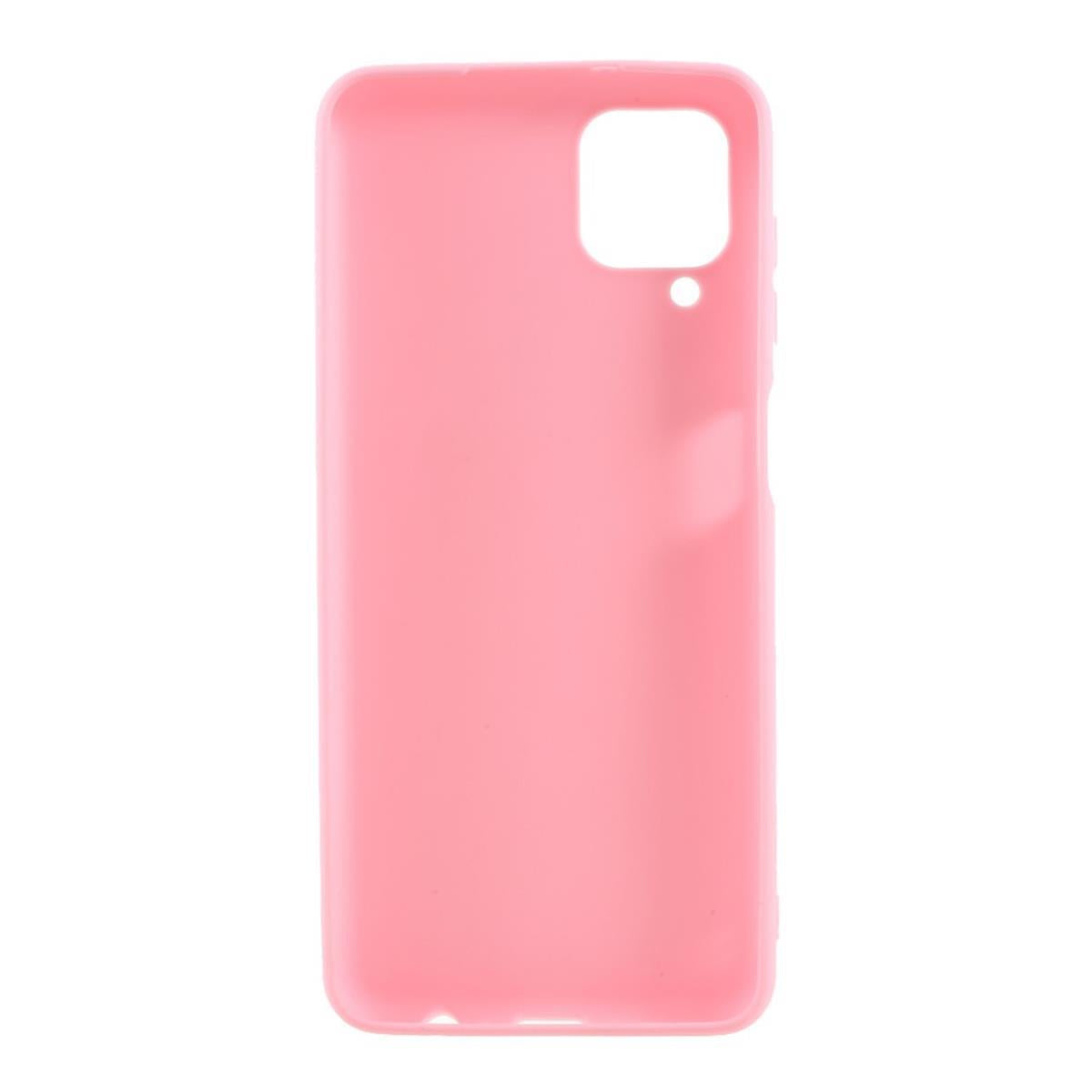 Hülle für Samsung Galaxy A12/M12 Handyhülle Silikon Case Cover Bumper Matt Rosa
