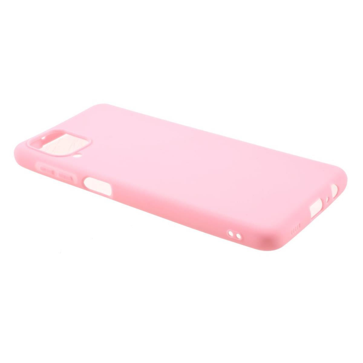 Hülle für Samsung Galaxy A12/M12 Handyhülle Silikon Case Cover Bumper Matt Rosa