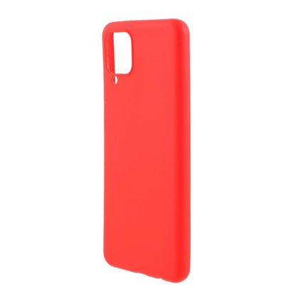 Hülle für Samsung Galaxy A12/M12 Handyhülle Silikon Case Cover Bumper Matt Rot