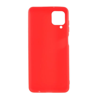 Hülle für Samsung Galaxy A12/M12 Handyhülle Silikon Case Cover Bumper Matt Rot