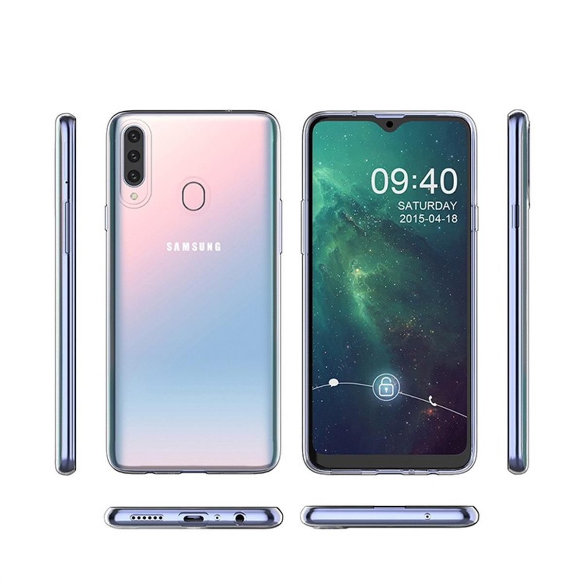 Hülle für Samsung Galaxy A20s Handyhülle Silikon Cover Case Tasche Transparent