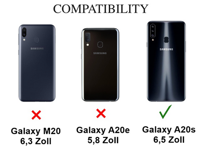Hülle für Samsung Galaxy A20s Handyhülle Silikon Cover Case Tasche Transparent