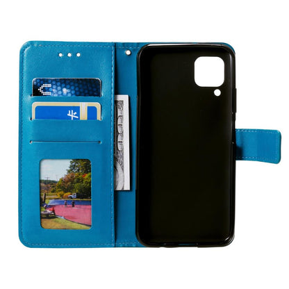 Hülle für Samsung Galaxy A22 4G Handyhülle Flip Case Cover Tasche Mandala Blau