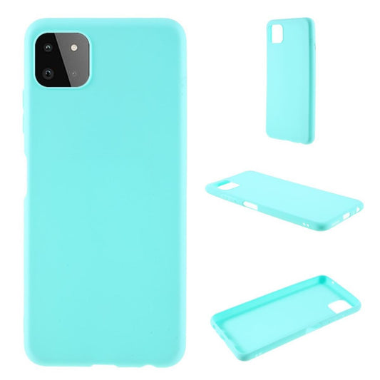 Hülle für Samsung Galaxy A22 5G Handyhülle Silikon Case Cover Bumper Matt Grün