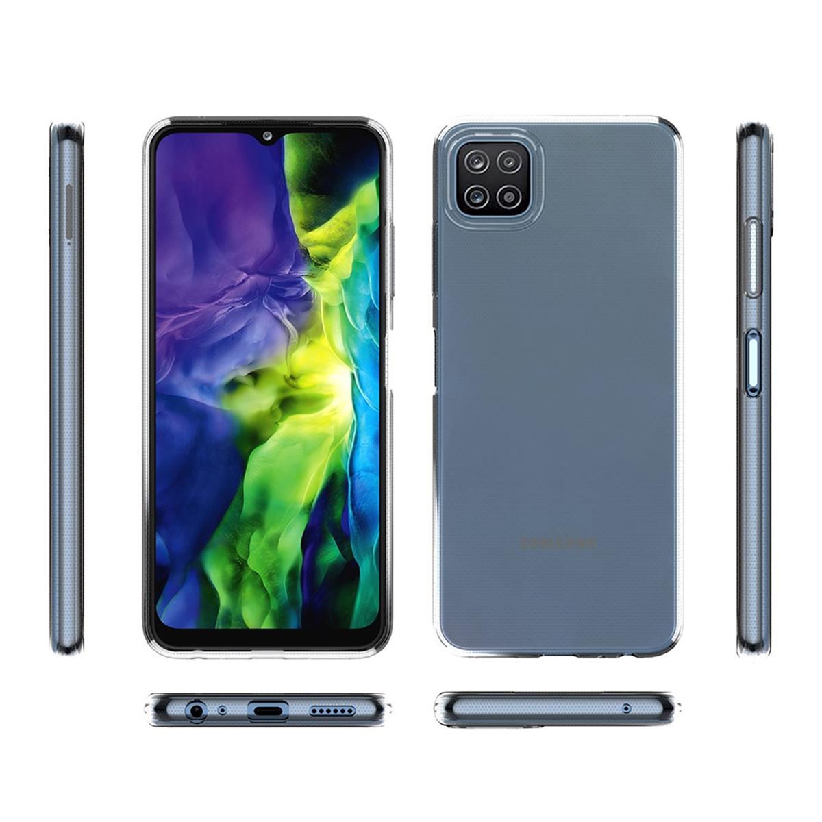 Hülle für Samsung Galaxy A22 5G Handyhülle Silikon Cover Case Bumper Klar