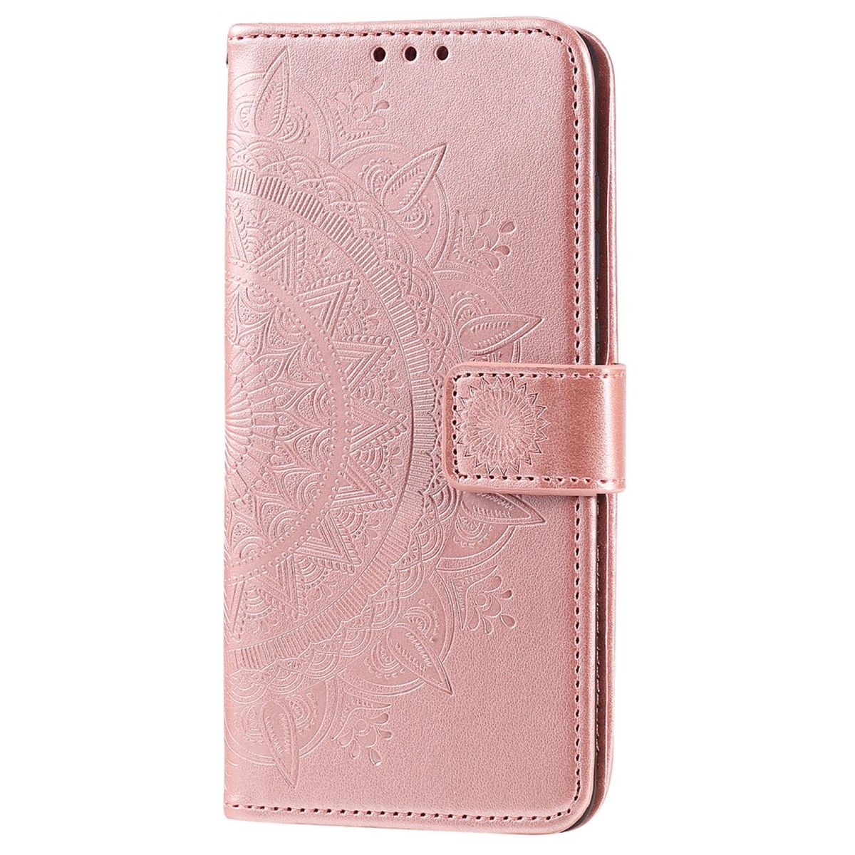Hülle für Samsung Galaxy A23 Handyhülle Flip Case Cover Etui Mandala Rosegold