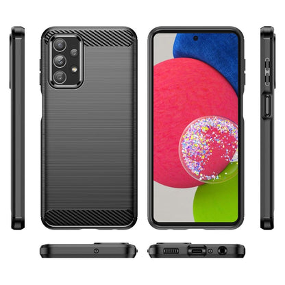 Hülle für Samsung Galaxy A23 Handyhülle Silikon Case Cover Bumper Carbonfarben