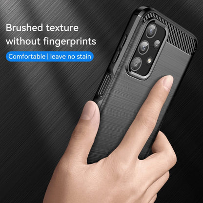 Hülle für Samsung Galaxy A23 Handyhülle Silikon Case Cover Bumper Carbonfarben