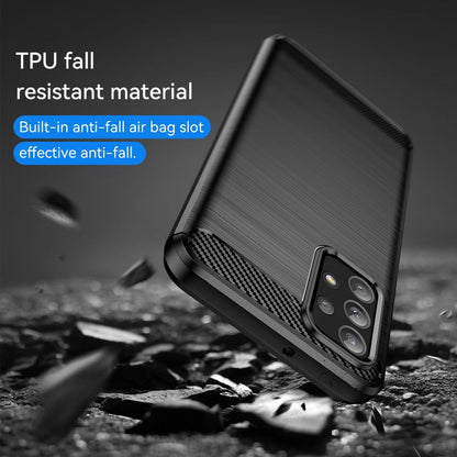 Hülle für Samsung Galaxy A23 Handyhülle Silikon Case Cover Bumper Carbonfarben